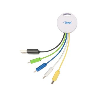 Akyga kroužek na klíce USB 5-in-1/5 x 7 cm