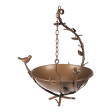 Krmítko kovové, závěsná dekorace.