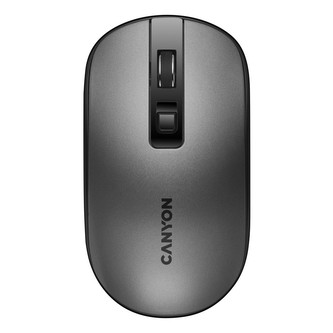 Myš "MW-18", šedá, bezdrátová, optická, USB, dobíjecí, CANYON CNS-CMSW18DG_EU