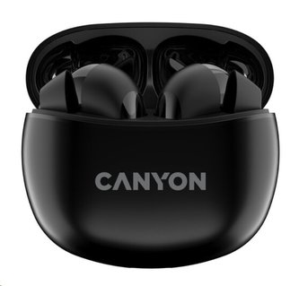 Sluchátka "TWS-5", černá, TWS bezdrátové, Bluetooth 5.3, CANYON CNS-TWS5B