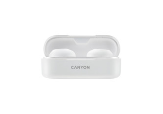 Sluchátka "TWS-1", bílá, TWS bezdrátové, Bluetooth 5.0, CANYON CNE-CBTHS1W