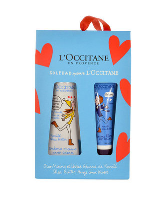 L´Occitane Shea Butter krém na ruce 30 ml + balzám na rty 12 ml