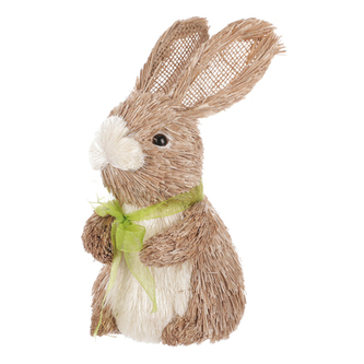Zajíc, slaměná dekorace.