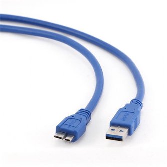 Gembird kabel USB 3.0 (AM) na Micro-USB (BM), 3 m, modrý