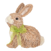 Zajíc, slaměná dekorace.