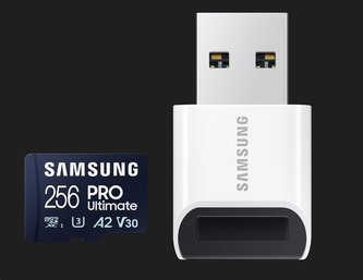 Samsung paměťová karta 256GB PRO Ultimate CL10 Micro SDXC Grade 3 (č/z: až 200/130MBs) + USB Adaptér Samsung paměťová karta 256GB PRO Ultimate CL10 Micro SDXC Grade 3 (č/z: až 200/130MBs) + USB Adaptér