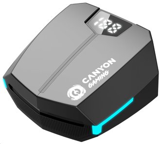 Sluchátka ''DoubleBee GTWS-2'', černá, bezdrátová, Bluetooth 5.3, herní, CANYON CND-GTWS2B