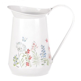 Kovová váza. Květinový design.