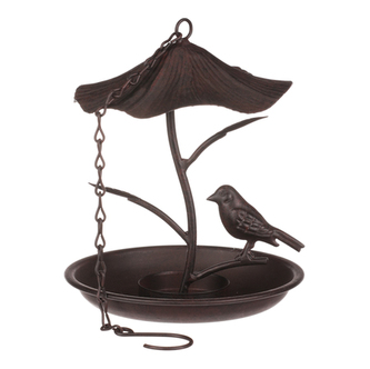 Krmítko kovové, závěsné.