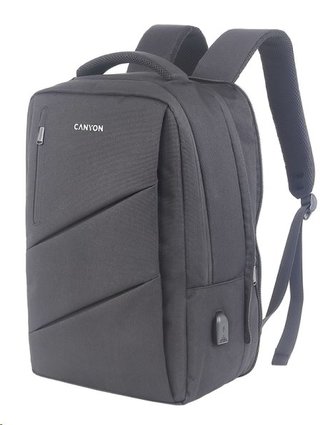 Batoh na notebook "BPE-5", šedá, 15,6", CANYON CNS-BPE5GY1