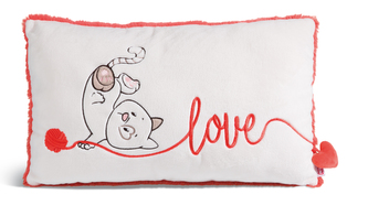 NICI polštář Kočička ´´Love´´ 43x25cm GREEN