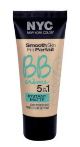 NYC New York Color Smooth Skin Fini Parfait BB krém 5in1 Instant Matte 30 ml 01 Light pro ženy