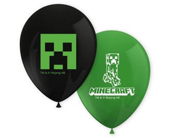 Latexové balonky Minecraft 28 cm - 8 ks
