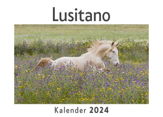Lusitano (Wandkalender 2024, Kalender DIN A4 quer, Monatskalender im Querformat mit Kalendarium, Das perfekte Geschenk)