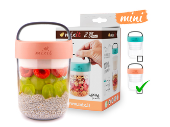 Mixit - Mixit 2go mini – svačinový box 400 ml (lososový) 0 g