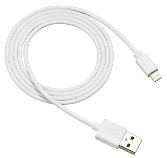 USB kabel "MFI-1", bílá, USB - Lightning (Apple), 1 m, CANYON CNS-MFICAB01W