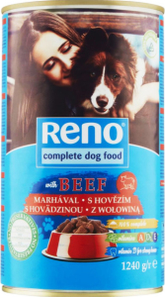 Reno hovězí konzerva pro psy, 1,24 kg