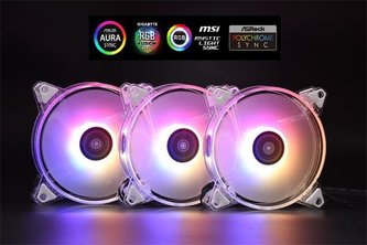 1stCOOL KIT AURA EVO CRYSTAL ARGB 3x CRYSTAL White 120mm ventilátor + ARGB Nano radič