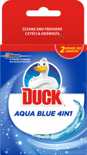 Duck WC závěs Aqua Blue Efekt modré vody náplň a závěs, 2× 40 g