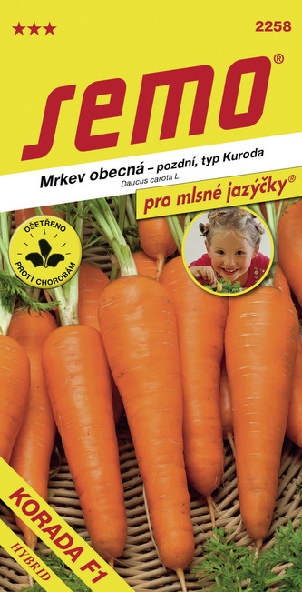 Mrkev - Korada F1 -  pozdní 1g - série JAZÝČKY