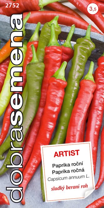 Dobrá semena Paprika zel. beraní roh - Artist, sladký 40s