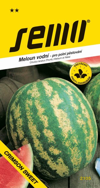 Meloun vodní - Crimson Sweet - oválný žíhaný 0,6g