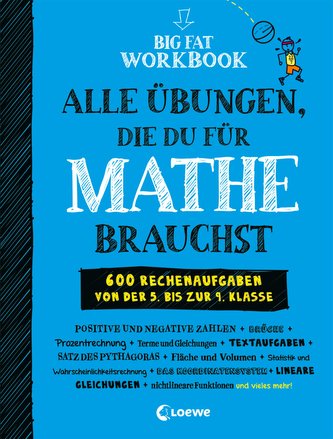 Big Fat Workbook - Alle Übungen, die du für Mathe brauchst