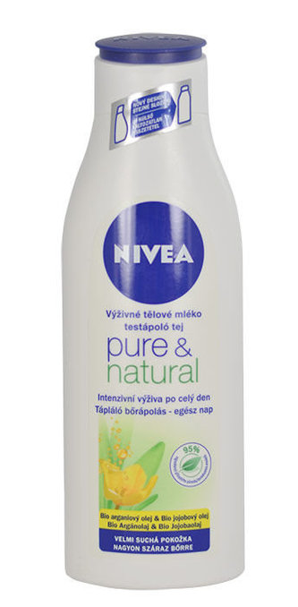 Nivea Pure & Natural Tělové mléko 250 ml pro ženy Nivea Pure & Natural Tělové mléko 250 ml pro ženy