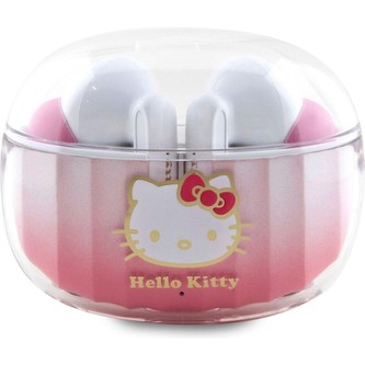 Hello Kitty True Wireless Kitty Head Logo bezdrátová sluchátka růžová