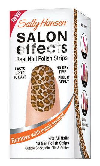 Sally Hansen Salon Effects Nail Polish Strips barevné nálepky Nail Polish Strips 16 ks + začišťovač nehtů Cuticle Stick + pilník File