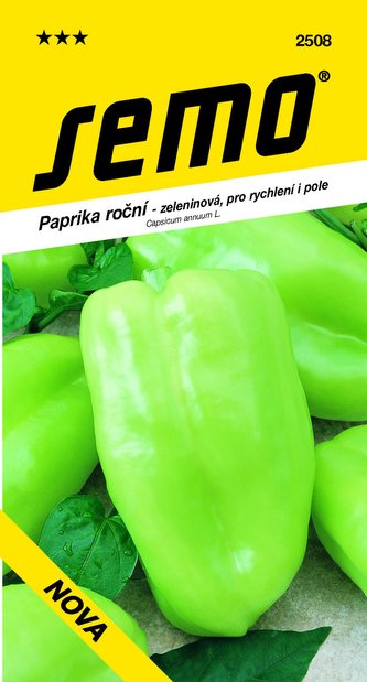 Paprika zel. sladká - Nova rychl, pole 0,5g