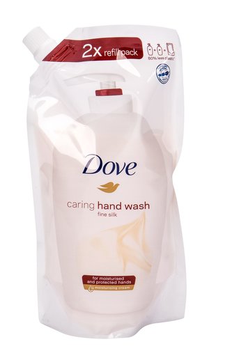 Dove Fine Silk Tekuté mýdlo 500 ml Náplň pro ženy