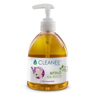 CLEANEE ECO Body 100% přírodní mýdlo na ruce s vůní levandule 500 ml