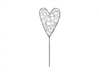 Serce na piku metalowe 48cm