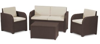 Zahradní nábytek Keter Modena set s úložným stolem hnědá / taupe Zahradní nábytek Keter Modena set s úložným stolem hnědá / taupe
