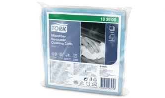 183601 Čisticí utěrka, modrá, mikrovlákno, TORK