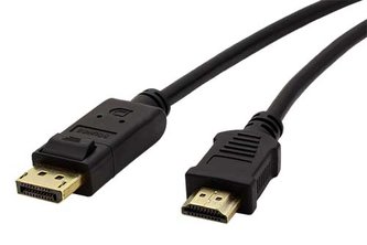 Kabel propojovací DisplayPort DP(M) - HDMI(M), 2m