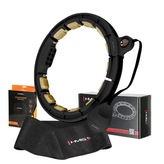 SET HHM13 + BR163 ČERNÁ HULA HOOP OBRUČ SE ZÁVAŽÍM, MAGNETY A POČÍTADLEM HMS
