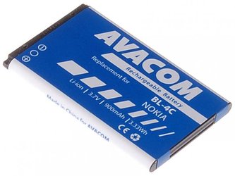 Baterie Avacom pro Nokia 6100/6300 (náhrada BL-4C) Li-ion 900mAh - neoriginální
