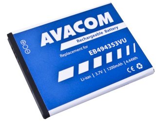 Baterie Avacom pro Samsung 5570 Galaxy mini Li-Ion 3,7V 1200mAh (náhrada EB494353VU) - neoriginální