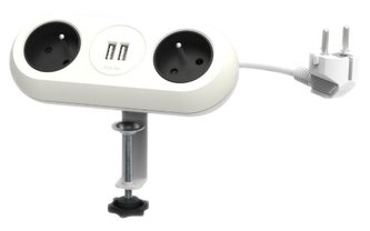 ORNO OR-AE-13197/W Zásuvka stolní se svorkami