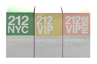 Carolina Herrera Mini Set 1 edt 212 20 ml + edp 212 VIP 20 ml + edp 212 VIP Rose 20 ml