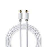Kabel koaxiální 5m + 2xF konektor NEDIS CSBW41000WT50