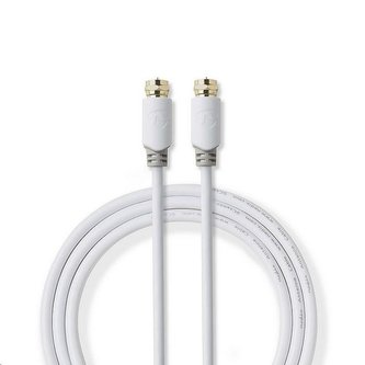 Kabel koaxiální 5m + 2xF konektor NEDIS CSBW41000WT50