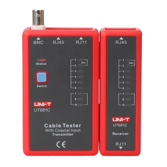 Tester kabelu UNI-T UT681C  (RJ45, RJ11, BNC)