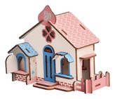 Woodcraft Dřevěné 3D puzzle Čokoládový dům