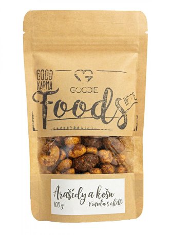 Arašídy a kešu v medu s chilli 100 g Arašídy a kešu v medu s chilli 100 g