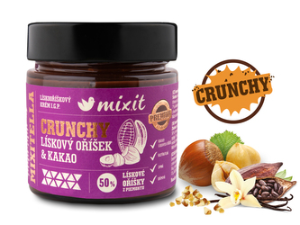 Mixit - Mixitella Crunchy Premium - Lískové oříšky z Piemontu a kakao 200 g