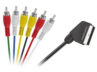 Kabel SCART - 6x CINCH 1,2 m