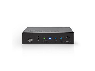 HDMI přepínač NEDIS VSWI34721AT 2x HDMI + 1x USB-C IN | 1x HDMI OUT | 4K HDMI přepínač NEDIS VSWI34721AT 2x HDMI + 1x USB-C IN | 1x HDMI OUT | 4K
